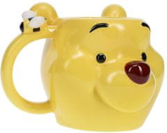 CurePink Keramický 3D hrnek Disney|Winnie The Pooh|Medvídek Pú (350 ml)