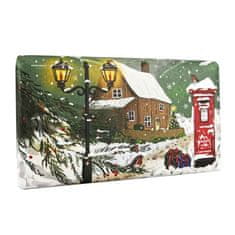 English Soap Company Vánoční tuhé mýdlo Zimní krajina - Břečťan & Cesmína, 190g