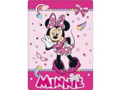 BrandMac Růžová dětská deka Minnie Mouse