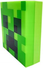 CurePink Dekorativní noční světlo Minecraft: Crepper (10 x 10 x 4 cm)
