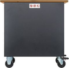 AHtool Dílenský vozík - pracovní stůl, nevybavený, 4 zásuvky - VIGOR 