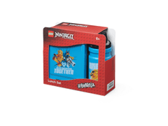 LEGO Storage Ninjago svačinový set (láhev a box) - modrá