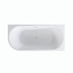 BPS-koupelny Akrylátová volně stojící rohová vana Zoya Glam Z 150x75 (170x80) bílá/zlatá