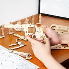 Manboxeo 3D dřevěná stavebnice – Revolver