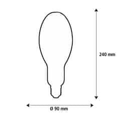 Segula Segula 55894 LED žárovka elipsa vysoký jas čirá E27 14 W (102 W) 1550 Lm 2.700 K