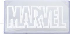 CurePink Stolní dekorativní lampa Marvel: Logo (30 x 12 x 5 cm)