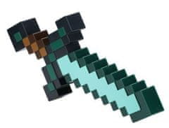 CurePink Dekorativní lampa Minecraft: Diamantový meč (40 x 19 x 7 cm)