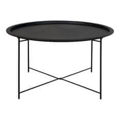 House Nordic Konferenční stolek z oceli, černý Ø 75 cm Bastia