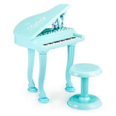 ModernHome Dětské piano s mikrofonem Tinny modré