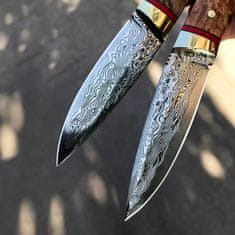 IZMAEL Damaškový outdoorový nůž MASTERPIECE Gaara-Hnědá KP31415