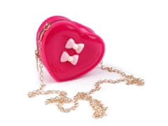 Kraftika 1ks pink dětská kabelka srdce 13x11 cm