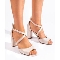 Krémové elegantní sandály Sergio Leone velikost 40