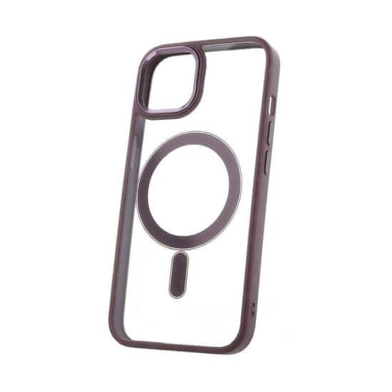 CPA Silikonové TPU pouzdro Satin Clear Mag pro iPhone 11 fialové (GSM178101)