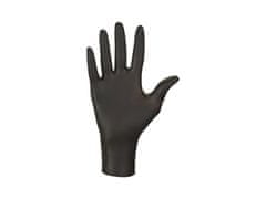 MERCATOR MEDICAL NITRYLEX BLACK - Nitrilové rukavice (bez pudru) černé, 100 ks, R-017, M