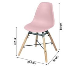 DOCHTMANN Dětská židle Jena růžová 30,5x36x56cm