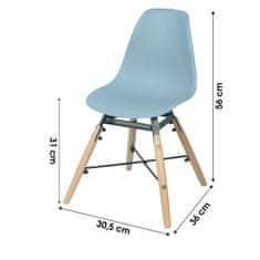 DOCHTMANN Dětská židle Jena světle modrá 30,5x36x56cm