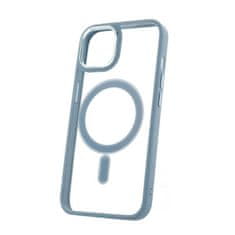 Silikonové TPU pouzdro Satin Clear Mag pro iPhone 12/12 Pro modré (GSM178071)