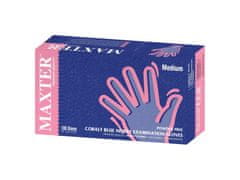 MAXTER GLOVE NITRYLEX MAXTER - Nitrilové rukavice (bez pudru) tmavě modré, 100 ks, R-071, XS