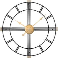 MPM QUALITY Designové kovové hodiny Suisse, černá