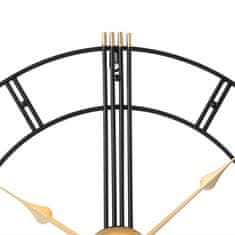 MPM QUALITY Designové kovové hodiny Suisse, černá
