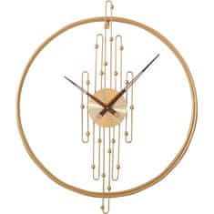 MPM QUALITY Designové kovové hodiny Madrid, zlatá
