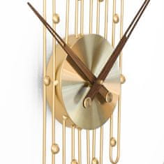 MPM QUALITY Designové kovové hodiny Madrid, zlatá