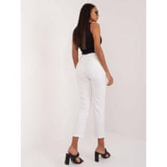 Och Bella Dámské kalhoty s kapsami OCH BELLA bílé TW-SP-BI-22880-2.47_408292 S