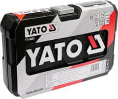 YATO  Gola sada 1/4" průchozí ráčna a ořechy 4,5-13mm 12hranné, 29ks
