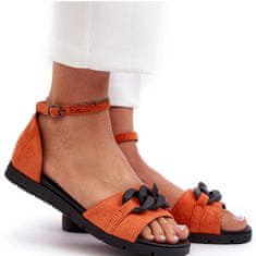 Vinceza Ploché sandály s řetízkem velikost 40