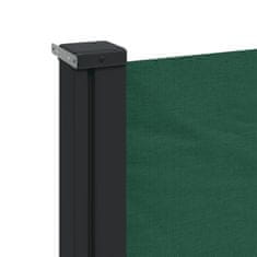 Vidaxl Zatahovací boční markýza tmavě zelená 170 x 300 cm