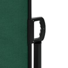 Vidaxl Zatahovací boční markýza tmavě zelená 120 x 1 000 cm