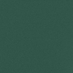 Vidaxl Zatahovací boční markýza tmavě zelená 100 x 1 000 cm