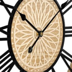 MPM QUALITY Designové kovové hodiny Mandala, světle hnědá