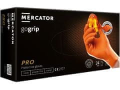 MERCATOR MEDICAL MERCATOR GOGRIP - Nitrilové rukavice, bez pudru, 50 ks, černé (3x SILNĚJŠÍ), R-103, M