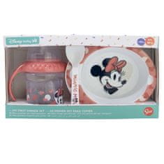 Stor Jídelní souprava Minnie Mouse - SET 3 ks (hrnek 250ml, talíř a lžička), 10707