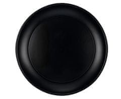 Párty plastový talíř černý - Silvestr - 21 cm - 1 ks