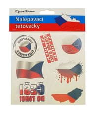 Tetování vlajky ČR - fanoušek ČR - hokej - 7 ks