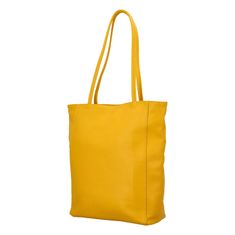 Delami Vera Pelle Luxusní dámská kožená kabelka Jane, žlutá