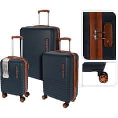 EXCELLENT Cestovní kufr KO-DG9000980 na kolečkách sada 3 ks modrá
