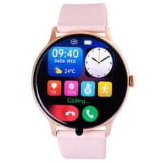 Trevi Chytré hodinky , T-FIT 230 CALL PINK smartwatch, bluetooth, monitor spánku, zdravotní funkce