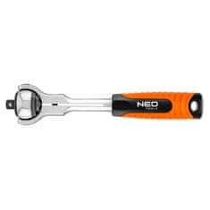 NEO TOOLS Ráčna 3/8", otočná, s přepínací páčkou, 200 mm, 72 zubů - NEO tools