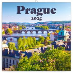 Presco Publishing Poznámkový kalendář Praha 2025, 30 × 30 cm