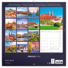 Presco Publishing Poznámkový kalendář Praha 2025, 30 × 30 cm