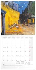 Presco Publishing Poznámkový kalendář Vincent van Gogh 2025, 30 × 30 cm