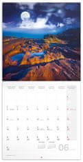 Grooters Poznámkový kalendář Měsíc 2025, 30 × 30 cm