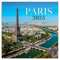 Presco Publishing Poznámkový kalendář Paříž 2025, 30 × 30 cm