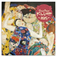 Presco Publishing Poznámkový kalendář Gustav Klimt 2025, 30 × 30 cm