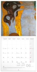 Grooters Poznámkový kalendář Gustav Klimt 2025, 30 × 30 cm