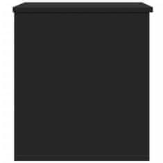 Petromila Úložný box černý 60 x 42 x 46 cm kompozitní dřevo