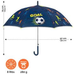 Perletti Cool Kids, Chlapecký reflexní fotbalový deštník, 15638